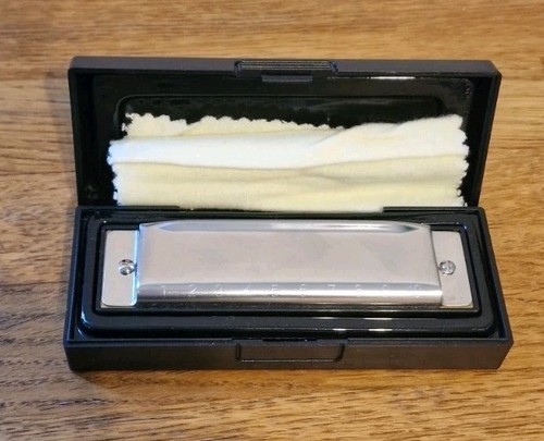 Harmonica with case - case,