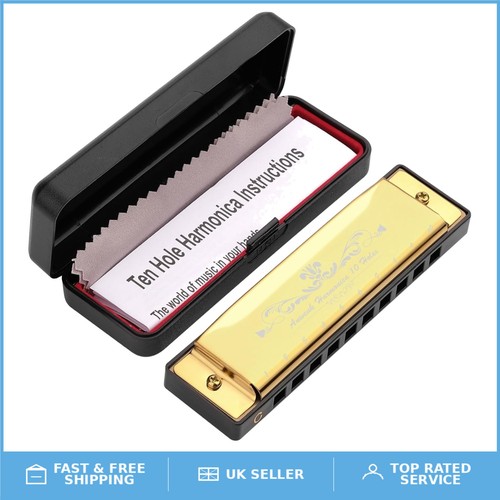 Major hole harmonicas - 10, for