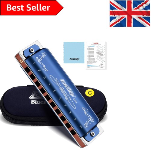 Stunning blue harmonica 10 - harmonica,