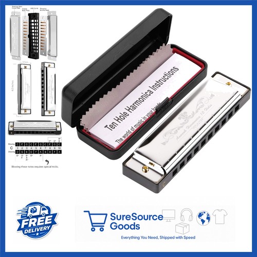 Silver diatonic harmonica - diatonic,