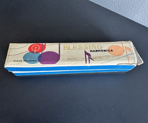 Vintage blessing harmonica - vintage, red